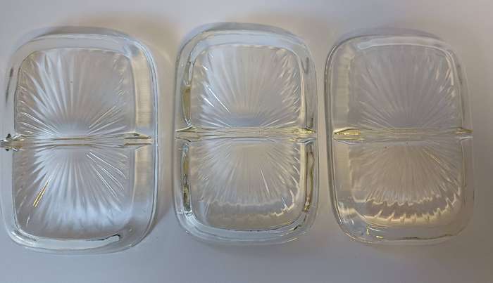Vintage Silver Plated Serving Tray with Glass Inserts - L'argenterie, Made in Hong Kong