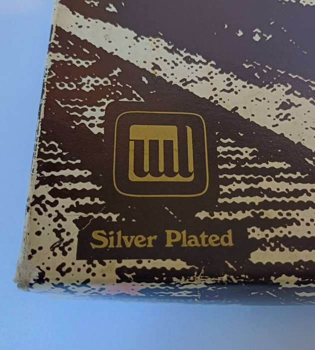 Vintage Silver Plated Serving Tray with Glass Inserts - L'argenterie, Made in Hong Kong