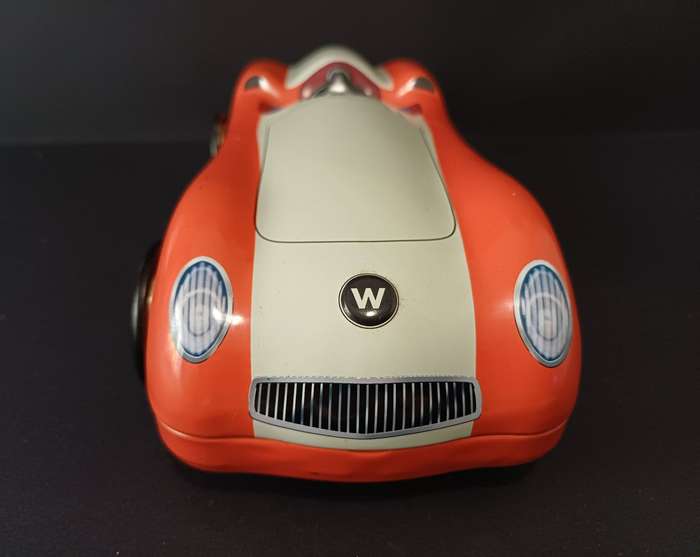 Vintage Woolworths South Africa Red Racecar Collectible Tin
