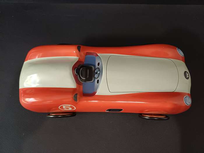 Vintage Woolworths South Africa Red Racecar Collectible Tin