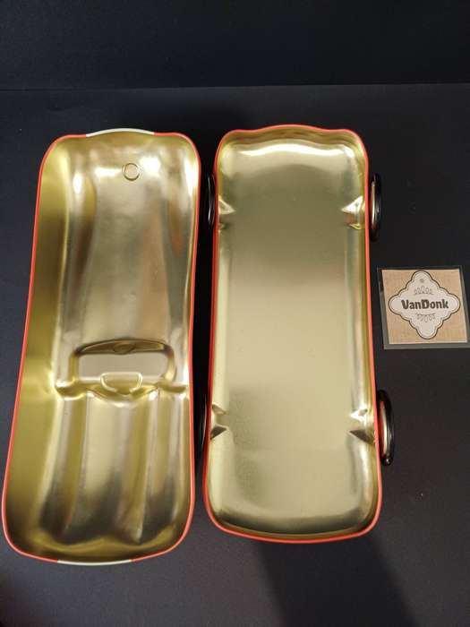 Vintage Woolworths South Africa Red Racecar Collectible Tin