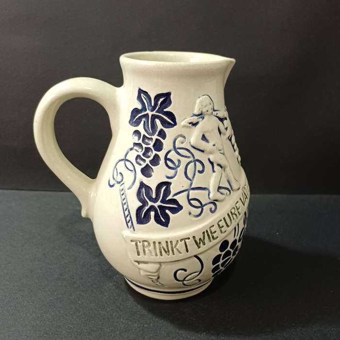 Pair of Vintage German Marzi & Remy Stoneware Wine Jugs (250ml)
