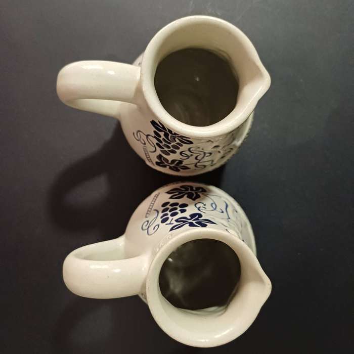 Pair of Vintage German Marzi & Remy Stoneware Wine Jugs (250ml)