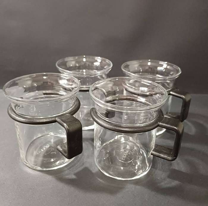 Vintage Bodum "Captain Picard" Tea Cups - Set of 4 - Star Trek Collectible