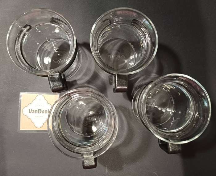 Vintage Bodum "Captain Picard" Tea Cups - Set of 4 - Star Trek Collectible