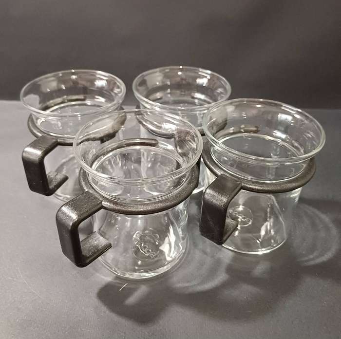 Vintage Bodum "Captain Picard" Tea Cups - Set of 4 - Star Trek Collectible