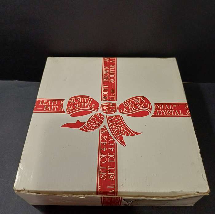 Vintage Italglass Mouth-Blown Crystal Bowls (Set of 4) in Original Box