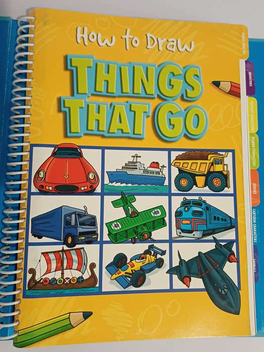 "How to Draw 501 Things for Boys" - Spiral-Bound Drawing Book