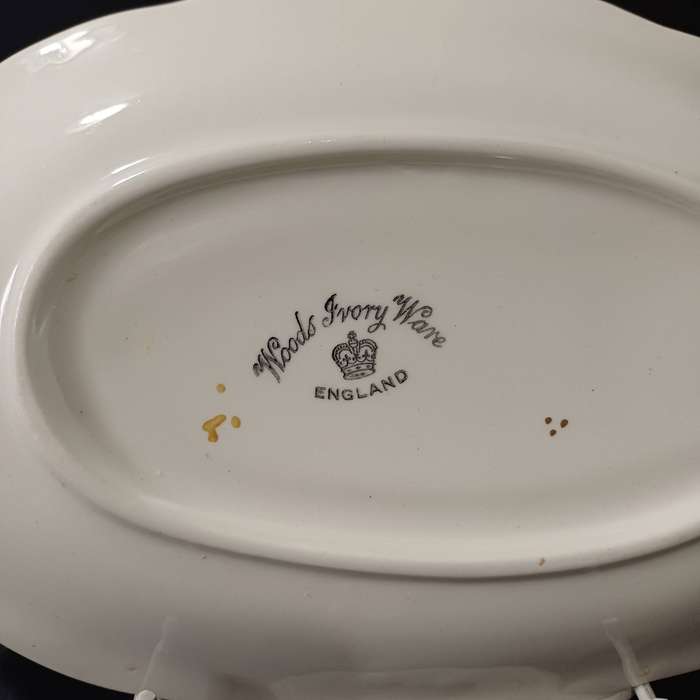 Woods Ivory Ware Relish Dish