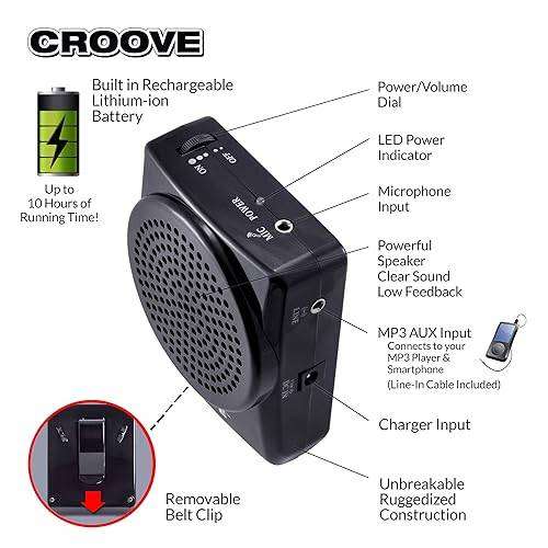 Portable Mini PA System (Model KG-006) with Microphone and MP3 Line-In