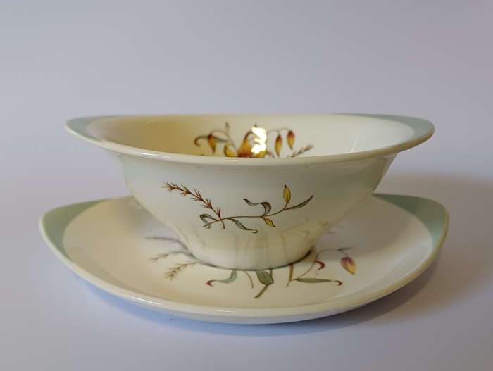 Vintage Wedgwood Tiger Lily soup cups with matching saucers (set of 3)