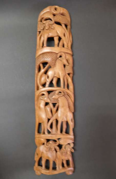 African hardwood Wall hanger carving  Central/ lowerAfrica
