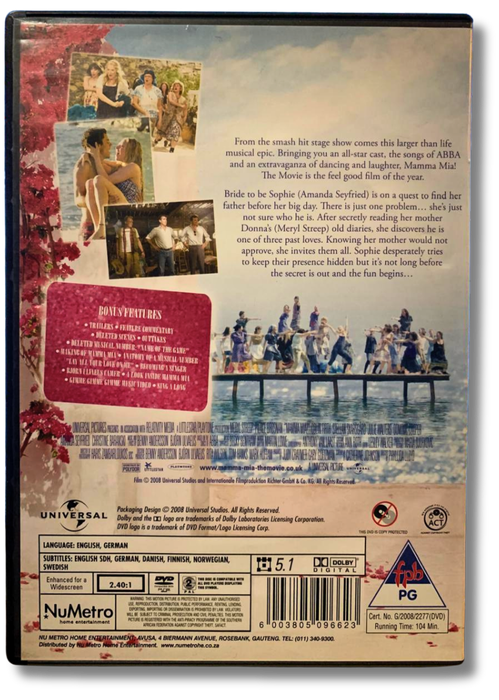 Mamma Mia! DVD (Meryl Streep, Amanda Seyfried )