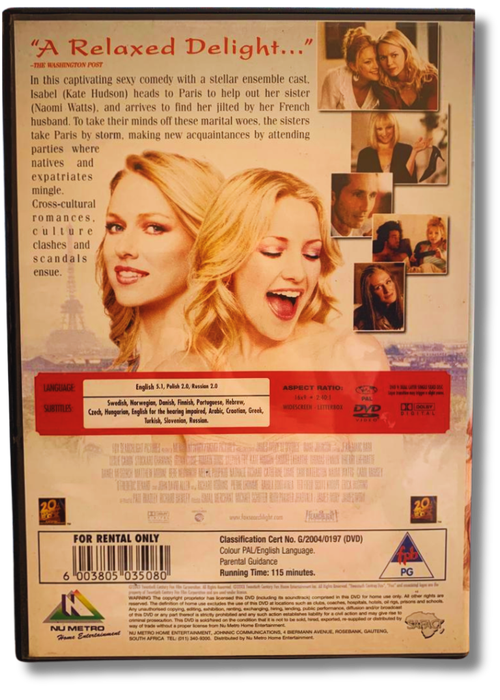Le Divorce DVD (Kate Hudson, Naomi Watts  )