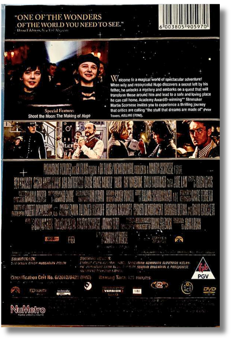 Hugo DVD (Asa Butterfield. Ben Kingsley. Chloë Grace Moretz )