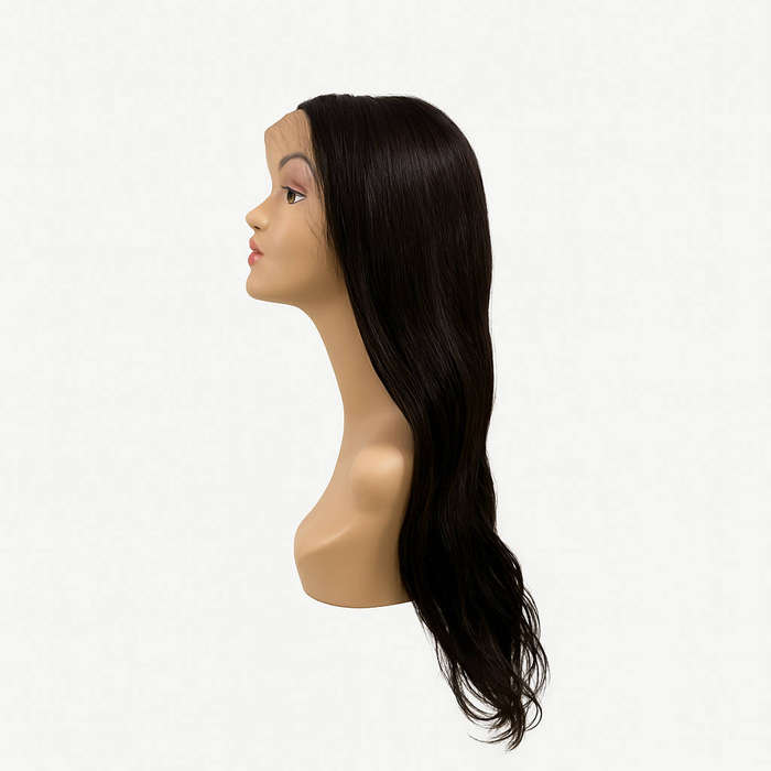 Romantic long wavy hair - Premium Double Drawn Human Hair Wig 22" Full Lace