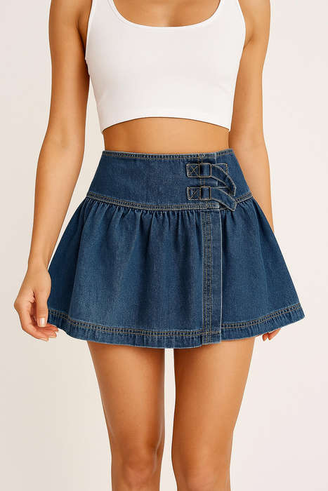 Casual Blue Jean Skirt Size S