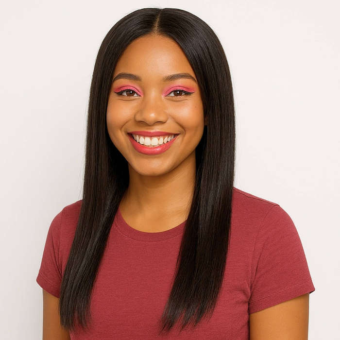 Premium Double Drawn Human Hair Wig - Blacke 16" 5x5 Lace Front