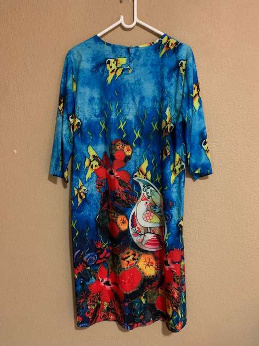 Ocean Bloom High-Low Tunic XXL