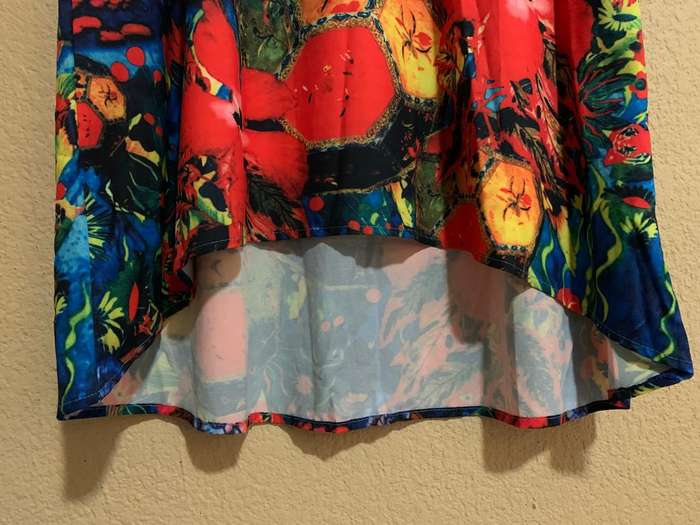 Ocean Bloom High-Low Tunic XXL
