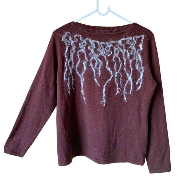 European-style knitwear Size 34/36 Color Dark Chocolate