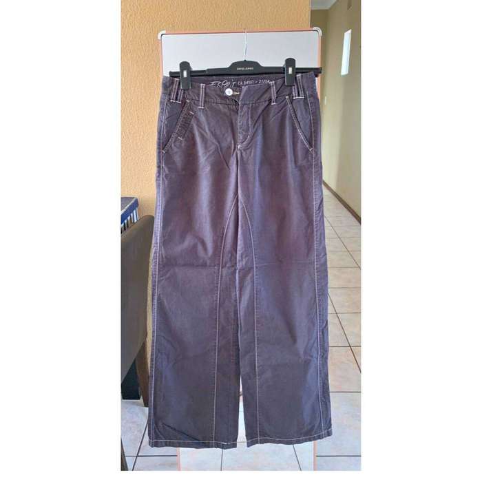 ESPRIT Charcoal Stitch-Line Straight Pants Size 30/32
