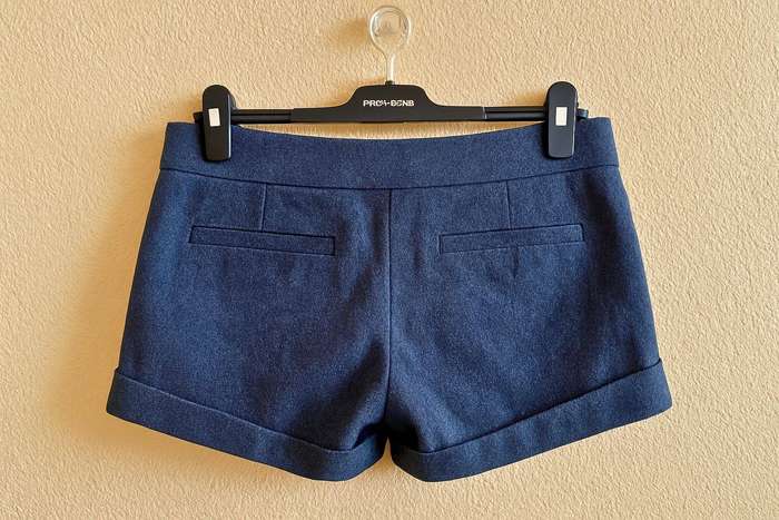 Womens Low Rise Button-Front Shorts Size 32