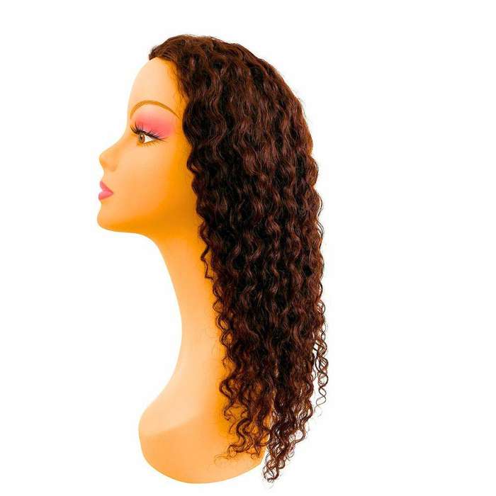 Romantic long wavy hair - Premium Double Drawn Human Hair Wig 18" Full Lace