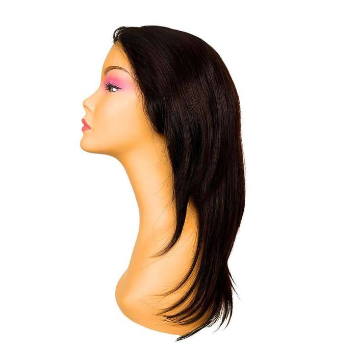 Romantic long straight hair - Premium Double Drawn Human Hair Wig 20" Lace front 13x4