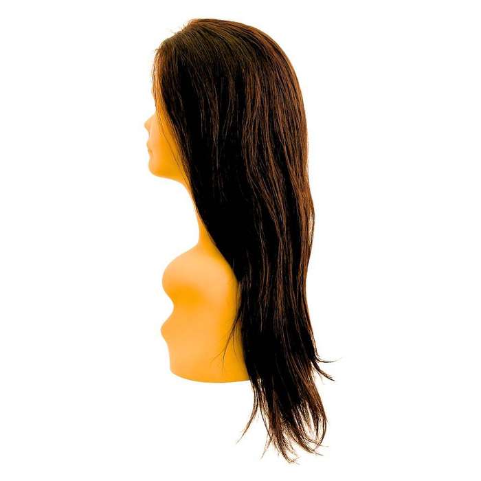 Premium Double Drawn Human Hair Wig - Black Straight 18" 13x4 Lace Front