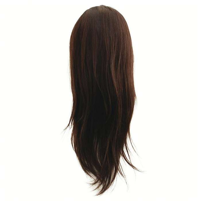 Premium Double Drawn Human Hair Wig - Black Straight 18" 13x4 Lace Front