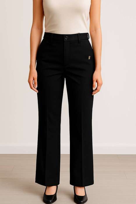 Petite Fit Black Office Slacks  Professional Womens Pants