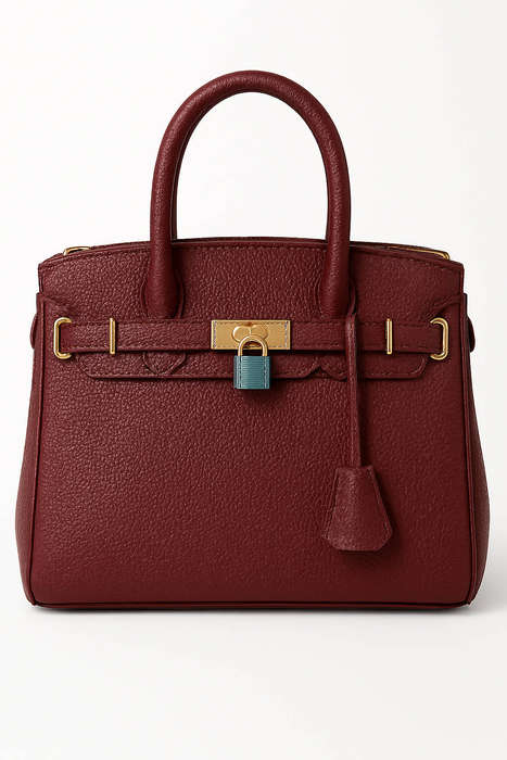 Elegant Faux Leather Handbag  Structured & Work-Ready