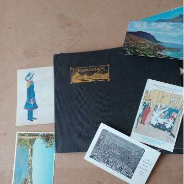 Vintage Photo Album With More Than 40 Photo's And Postcasrds - See Photo's
