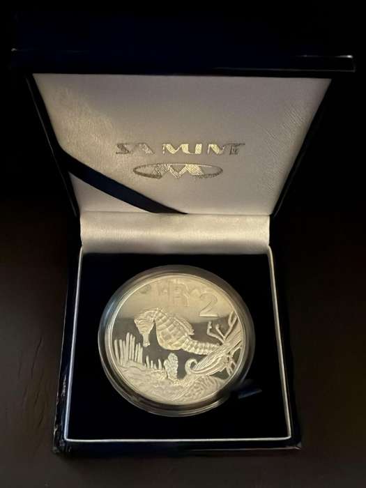 SILVER 1 OUNCE - Silver Proof R2 Seahorse - Mintage 3000
