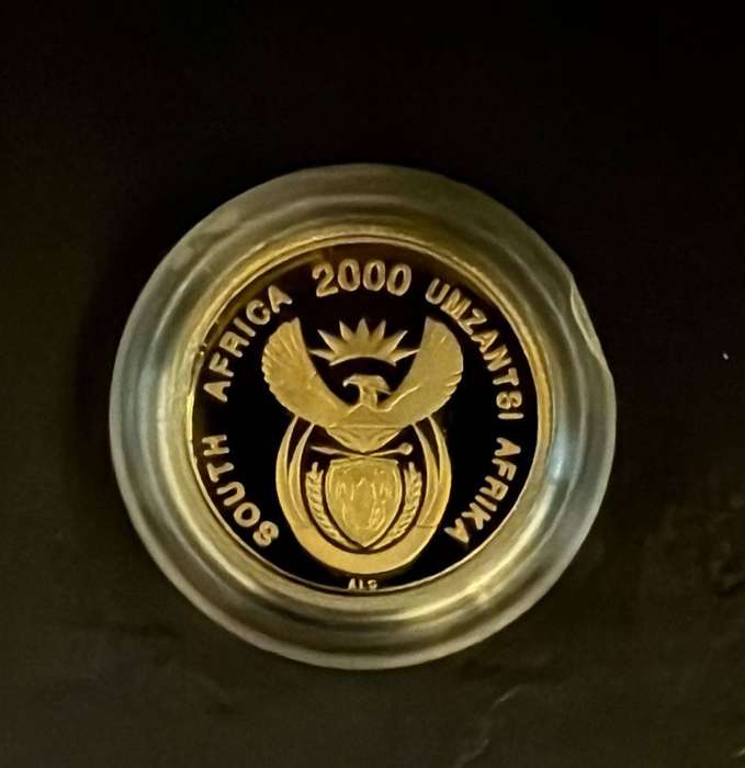 Gold R1 Proof 1/10 ounce - Xhosa Nation Coat of Arms Set -bid PER COIN -winner takes full set