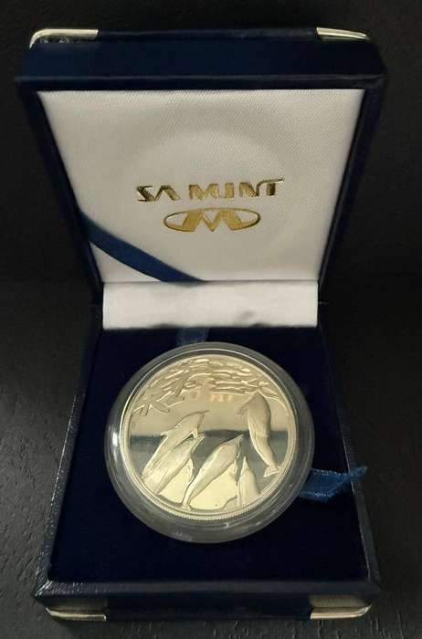 SILVER 1 OUNCE - Silver Proof R2 DOLPHINS - Mintage 2987