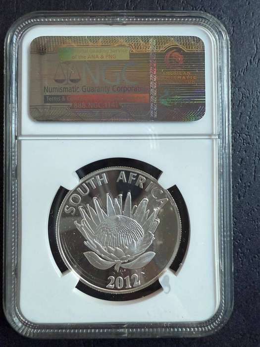 2012 * Silver R1 * Walter & Albertina Sisulu * Graded PF70 Ultra Cameo * Perfect Grade