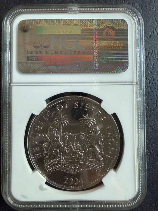 2004 Sierra Leone MS66 NGC Silver Coin