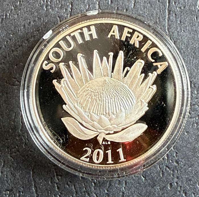 2011 JM Coetzee - Nobel Laureate - Silver R1 Proof - in original SAM box - includes COA