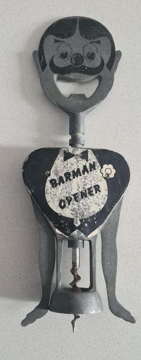 Barman shaped corkscrew