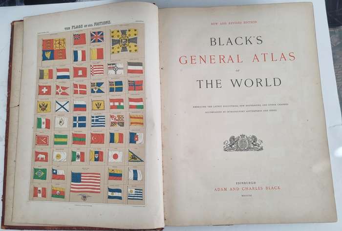 Black's General Atlas of The World 1890