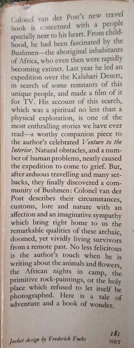 The Lost World of the Kalahari- Lauren's van der post