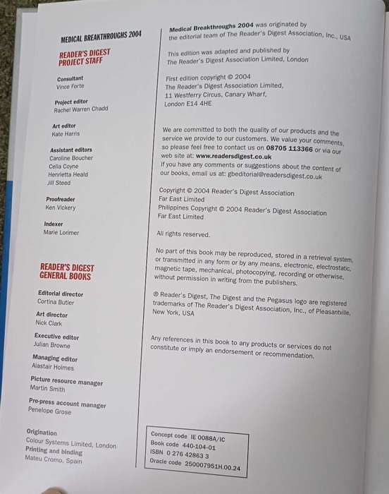 Medical Breakthroughs 2004
