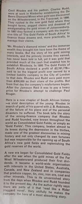Gold paved the way - A P Cartwright