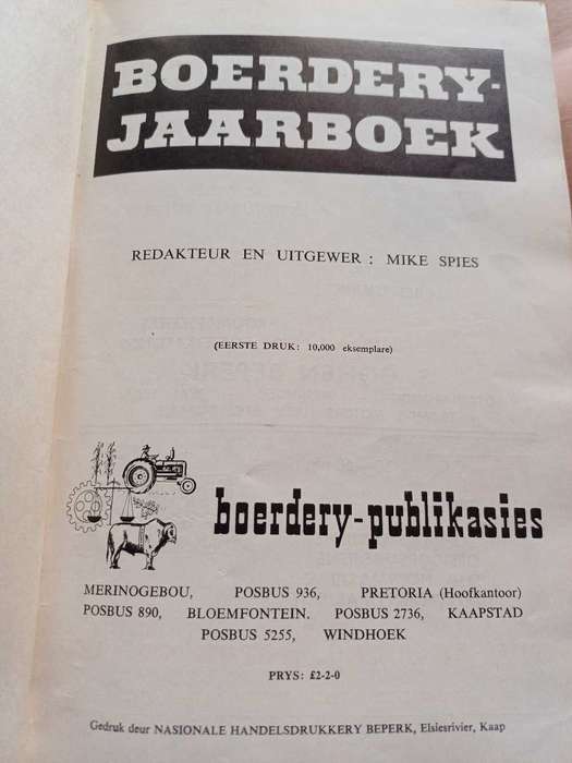 Boerdery Jaarboek 1959 - 1960
