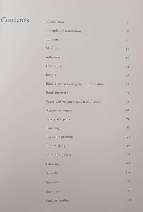 Book Repair and Conservation