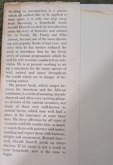 Encounters with animals- Gerald Durrell