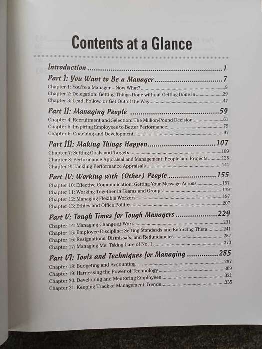 Managing for Dummies
