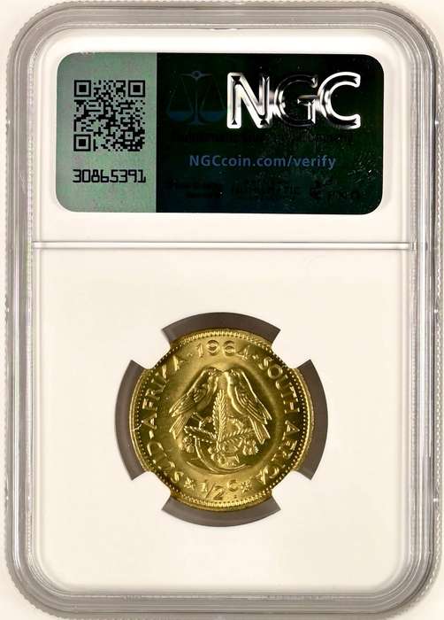 S. Africa: 1964 1/2C NGC Certified MS67